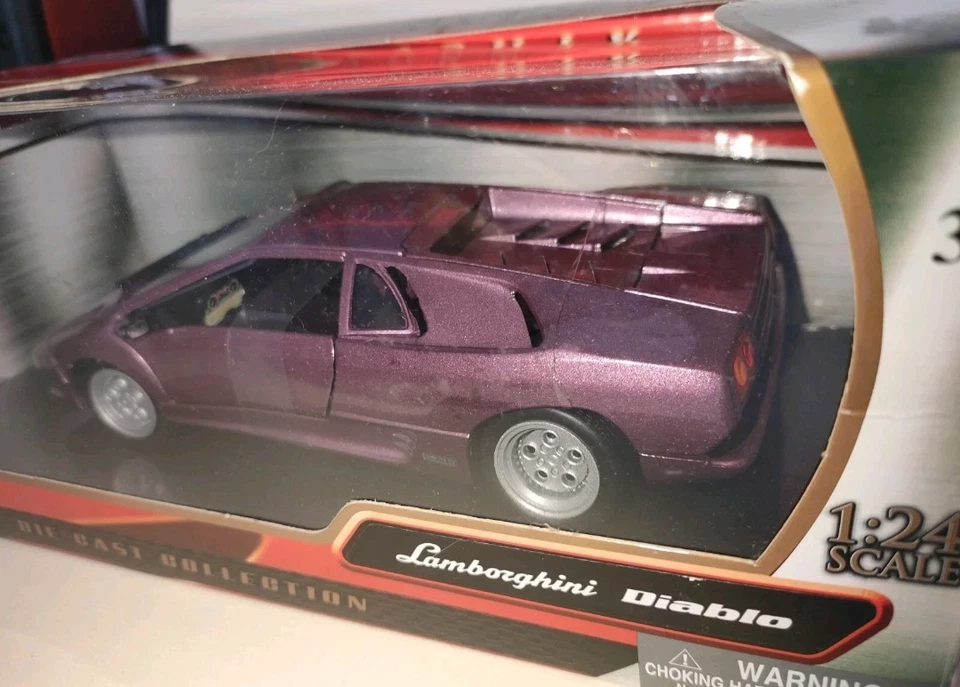 Lamborghini Diablo Vintage Motor Max  1/24 Nuova Old Model No Bburago Burago  - Immagine 4 di 4