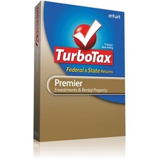 TurboTax Premier 2012 Investments Rental Win/Mac CD Full Updates 1 Expert
