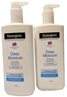 Neutrogena Deep Moisture Sensitive, 2x 400ml