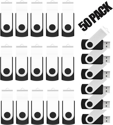 EASTBULL 50Pack Bulk Flash Drives 8GB USB 2.0 Pack 50PACK 