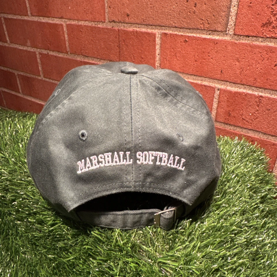 Nike Ajustable Marshal Universidad Softbol Equipo Sombrero Verde Bordado Logotipos Foto 3 de 4