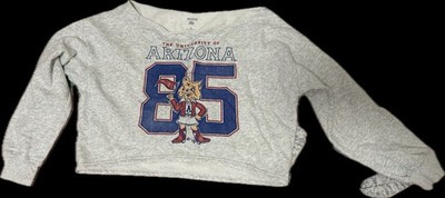 Hollister Blue 84 University of Arizona Wildcats Gray Crewneck Sweatshirt XS