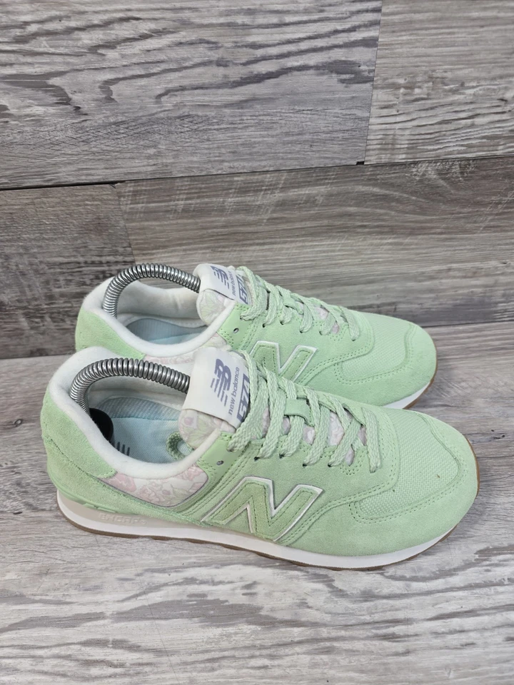 Новый баланс туфли женщин 7,5 B зеленый 574 Athletic работает ходьба кроссовки - Изображение 2 из 4