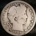 1894 O Barber Quarter - Good - 90% Silver 25C