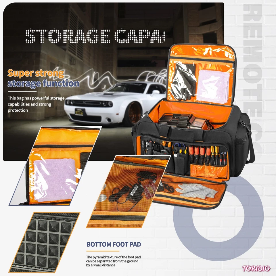 Storage Bag for 1/8 & 1/10 RC Car, Water-resistant Carrying Case With Bottom ... - Image 3 of 4