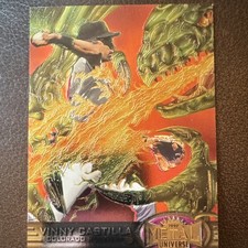 1997 Metal Universe Vinny Castilla #73 Colorado Rockies Baseball Card