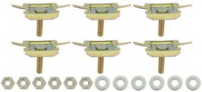 1962-67 Chevy Ii Nova Upper Trunk Cove Molding Clip Set Clips Nuts Washers 1962-67 Chevy Ii Nova Upper Trunk Cove Molding Clip Set Clips Nuts Washers