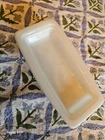 #37 Pyrex VTG White Milk Glass Butter Dish Bottom Base ONLY Replacement Piece