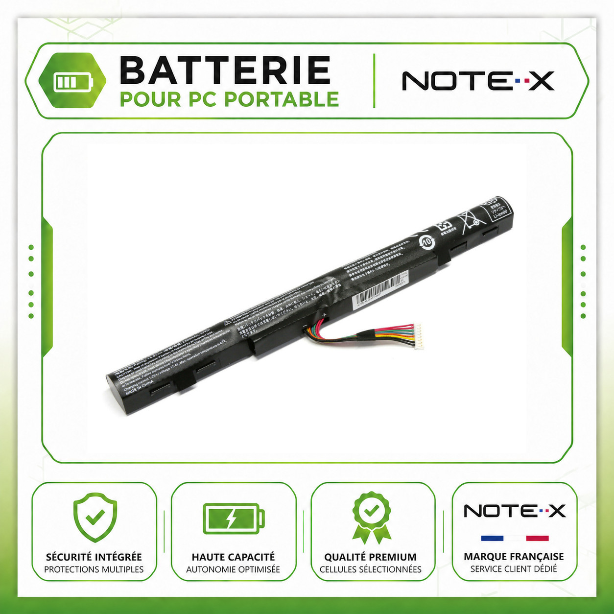 Batterie AL15A32 pour PC Acer Aspire E5-772 et E5-773 de 14.8V