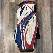 Taylormade Catalina Cart Bag - Black/Red/White 14 Way w/ Strap -Used Condition