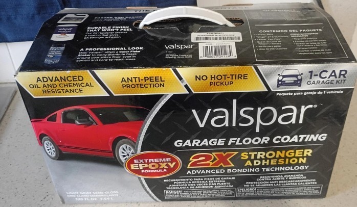Valspar 81020 Light Gray Semi Gloss Garage Floor Coating~Epoxy Formula~New