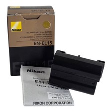 Nikon EN-EL15 Li-Ion Rechargeable Battery for D600 7000 7100 850 500 EX