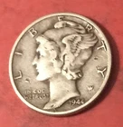 1944 Mercury Dime 90% Silver Nice Details