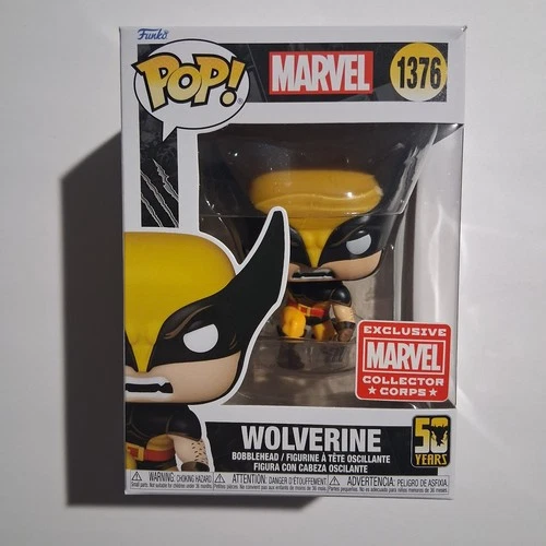 Funko Pop Marvel Collector Corps Exclusive WOLVERINE 1376 Brown Suit & 1372 Lot