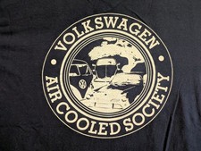 Vw Driver Gear Volkswagen Air Cooled Society Large Dark Blue Cotton Tee-shirt Vw Driver Gear Volkswagen Air Cooled Society Large Dark Blue Cotton Tee-shirt