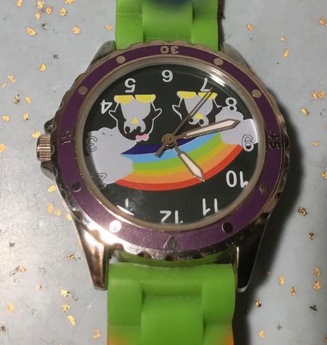PENGUIN RAINBOW & CLOUDS DIAL w/MATCHING RAINBOW BAND NO BOX - Picture 4 of 15