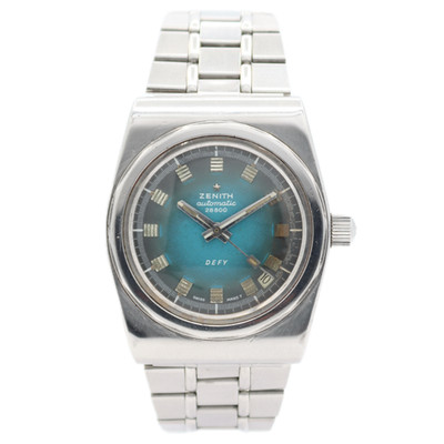 Vintage 36mm Zenith Defy Men's Automatic Wristwatch Swiss Steel 50.038-2 2562 PC