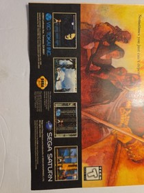​Rare Shinobi Legions Sega Saturn Strategy Guide & Promo Ad Vintage Magazine Lot