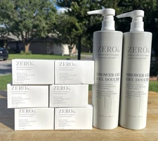 2X Gilchrist & Soames Zero% Shower Gel Naturally KIND 15 oz + ZERO/o Bar Soap