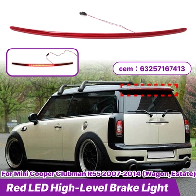 DRUMBEATER For Mini Cooper 07-14 R55 63257167413 Rear LED High Level Brake Light Tail Lamp