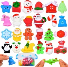 24pcs Christmas Mochi Squishy Toys Stocking Stuffers, Squishies...