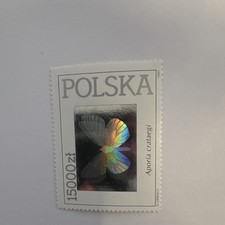 Poland 15000 zł Aporia crataegi Butterfly Stamp MNH Multi-Color 1991-2000