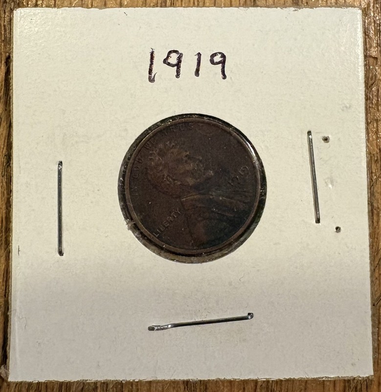  1919 P Lincoln Wheat Cent VF Lower Grade Album Filler