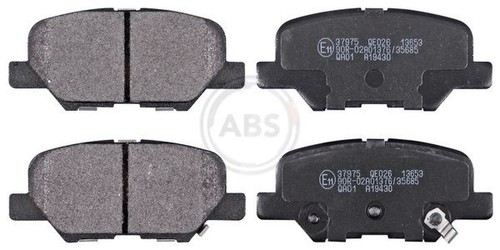 Jeu De 4 Plaquettes De Frein Arrière Pour Citroën C4 Aircross Diesel 2010 - Marque Abs - Neuf