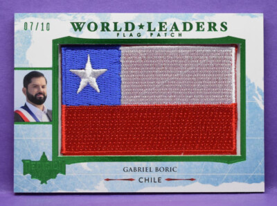 Gabriel Boric Chile Decision 2024 GREEN WORLD LEADERS FLAG PATCH #WL21 #d 07/10*
