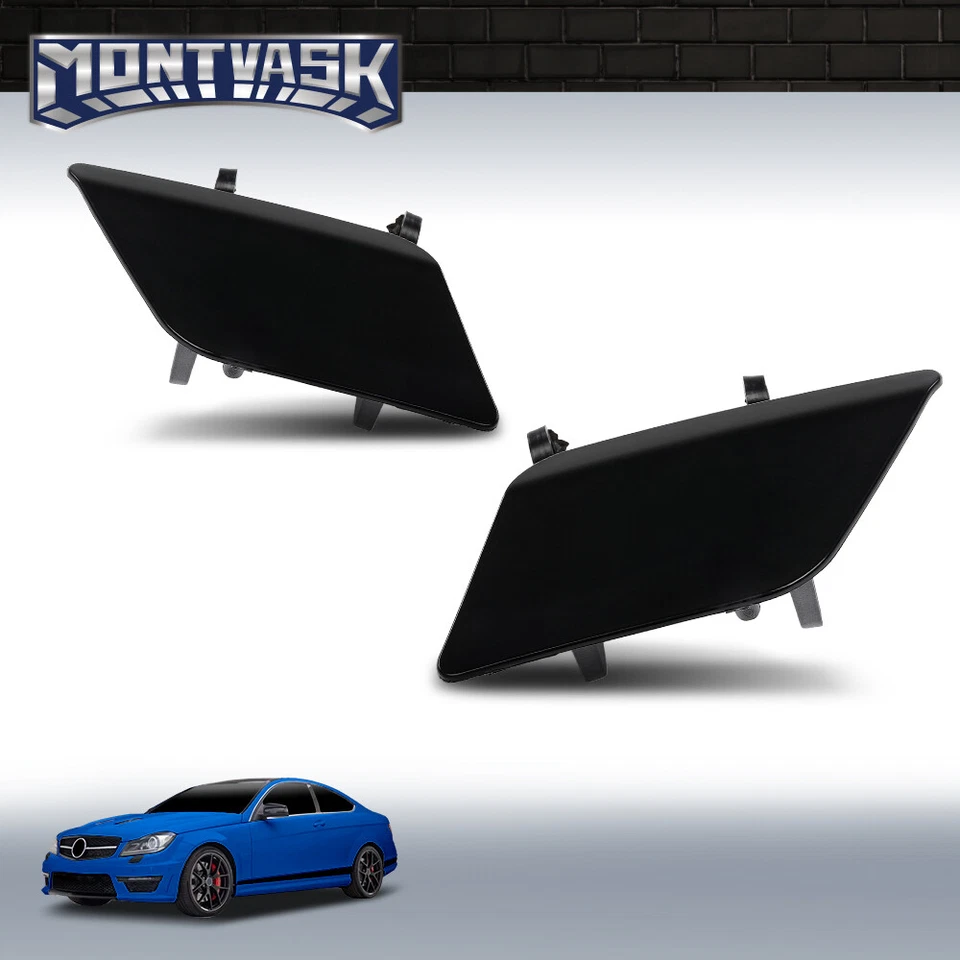 Headlight Washer Cover Fit For Mercedes-Benz C-Class W204 C250 C300 C350 C63AMG Foto 2 de 4