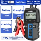 TOPDON BT100 12V Automotive Car Battery Tester Charging Cranking Test Analyzer