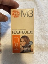 Vintage GE M3 Clear Flashbulbs Bulbs Pack of 12