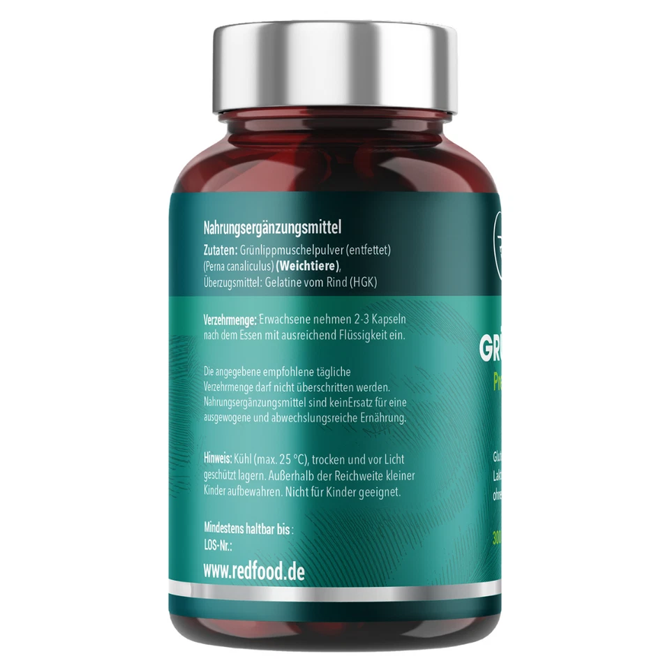 Grünlippmuschel 300 Kapseln ⭐ Aktion ⭐ Grünlippenmuschel Kapseln Premium Extrakt - Bild 3 von 4