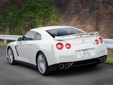 Cars nissan vehicles sports skyline gt r r35 Desk Mat Stitched