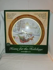 VTG Howard Miller Home for the Holidays 1999 Musical Clock Christmas in box