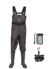 TIDEWE Bootfoot Chest Wader 2-Ply Nylon/PVC Waterproof Fishing & Hunting SIZE 5