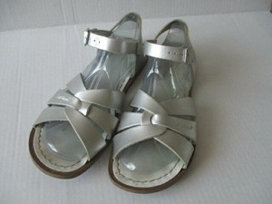 silver saltwater sandals