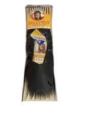 Shake N Go Milkyway 14" 100 Human Hair Yaky WEAVE 1B