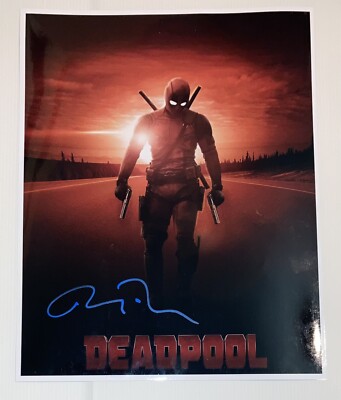 SIGNIERTES RYAN REYNOLDS DEADPOOL 11x14 FOTO AUTHENTISCH GENAUER BEWEIS