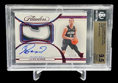 2021-22 Panini Flawless Jalen Suggs Rookie Patch Auto /15 BGS 9.5/10 AU