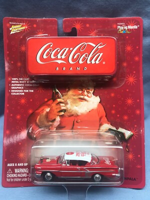 Johnny Lightning COCA-COLA / SANTA - 1958 Chevy IMPALA - 1/64 Diecast Car