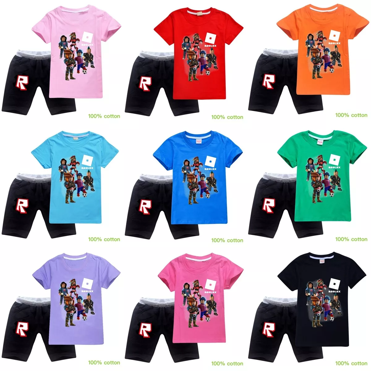 Roblox Children's Clothing for Men and Women, Trendy Brand Fashion