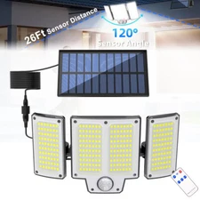 9900000lm LED Solar Street Light Security Flood Lamp Motion Sensor Outdoor Wall