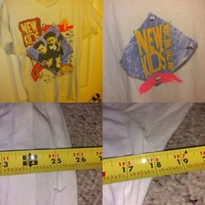 Vintage 1990 New Kids On the Block T Shirt White Hanes Single Stitch Rare Adult