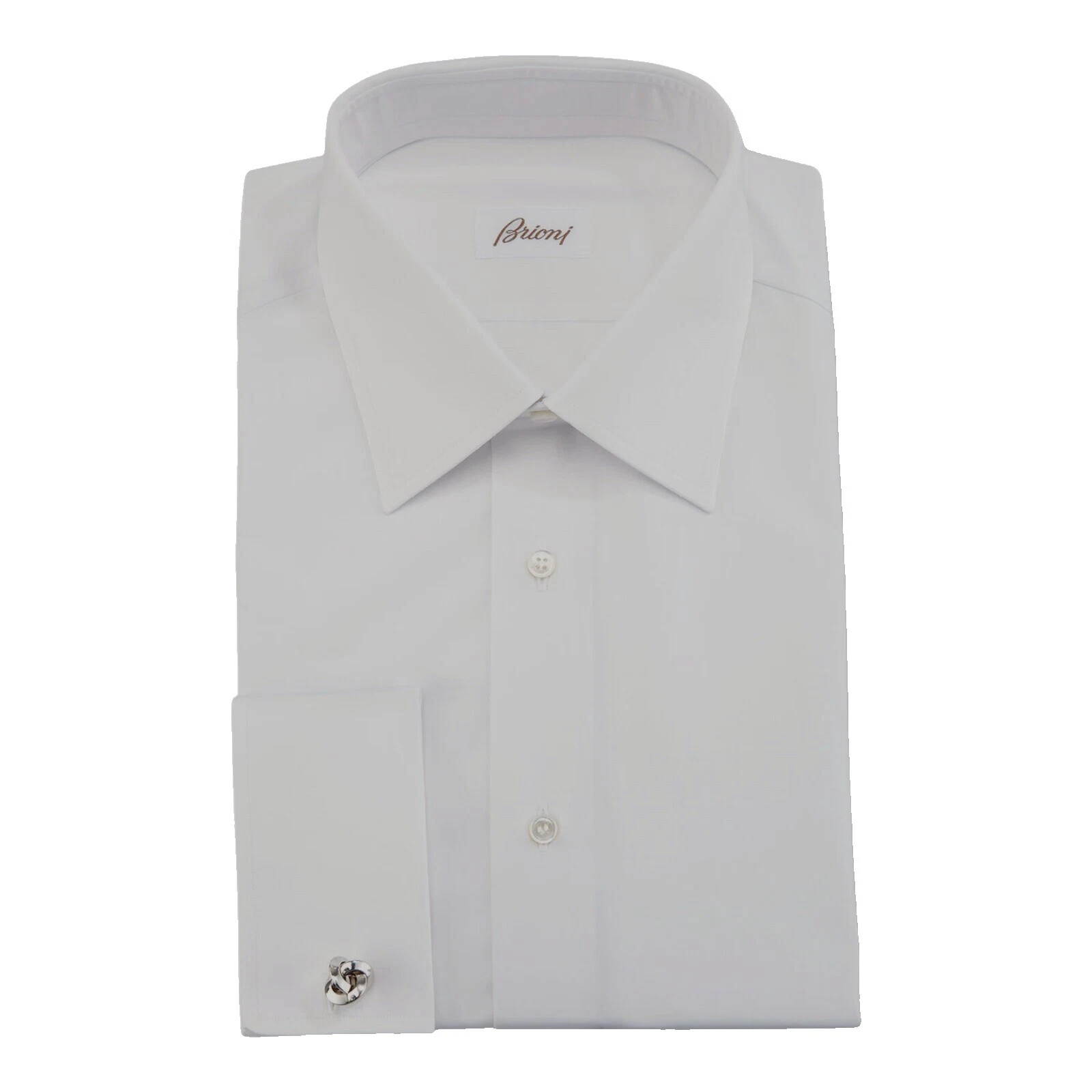 Brioni Solid 100% Cotton Dress Shirts for Men