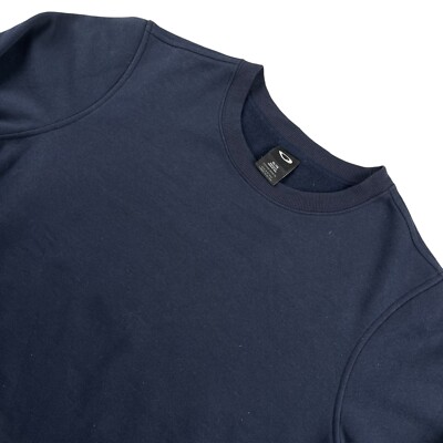 Oakley Men s Cotton Blend Crew Neck Sweatshirt Blue   XL