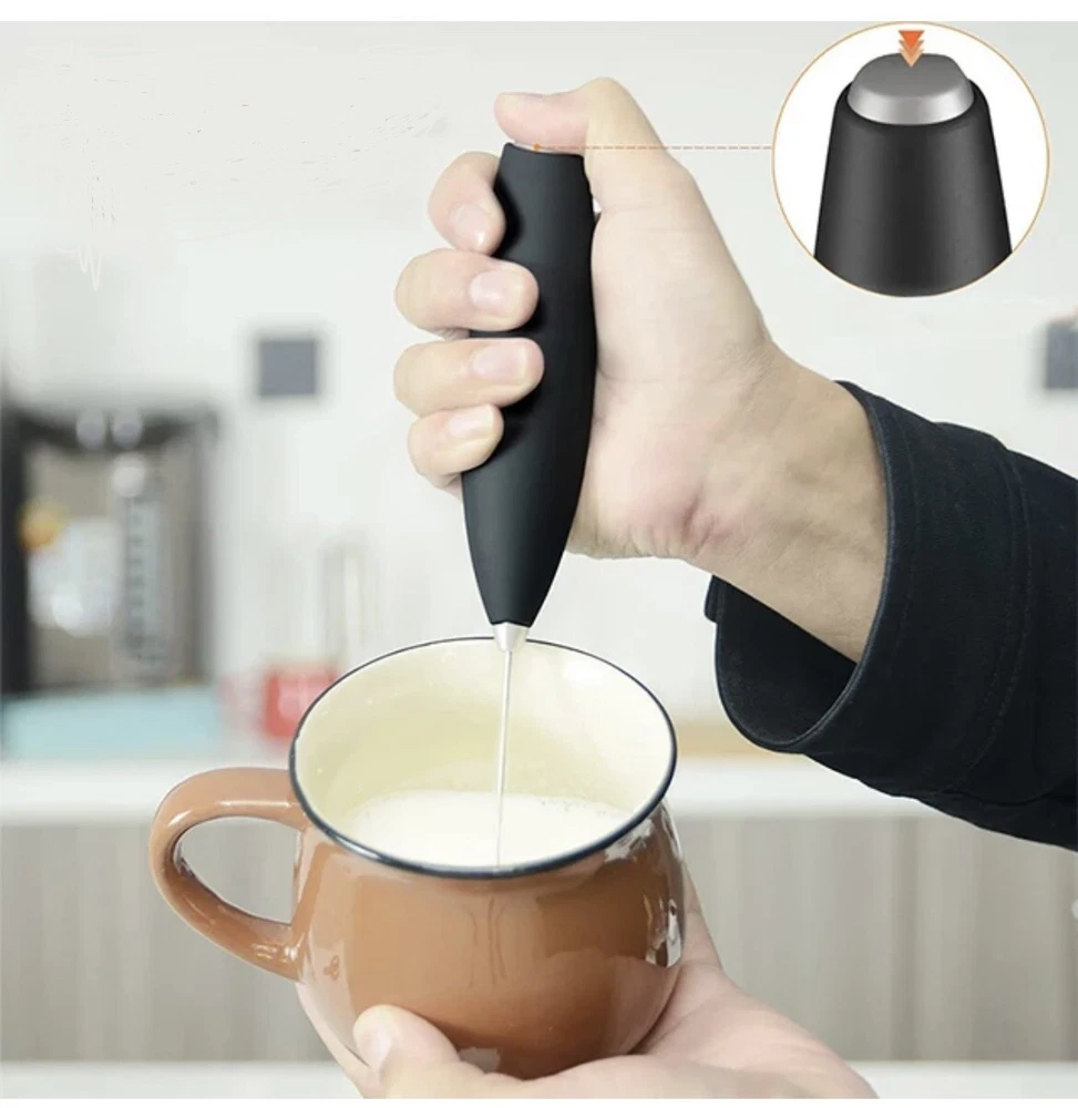 Milk Frother Handheld Foam Maker Whisk Drink Mixer for Lattes