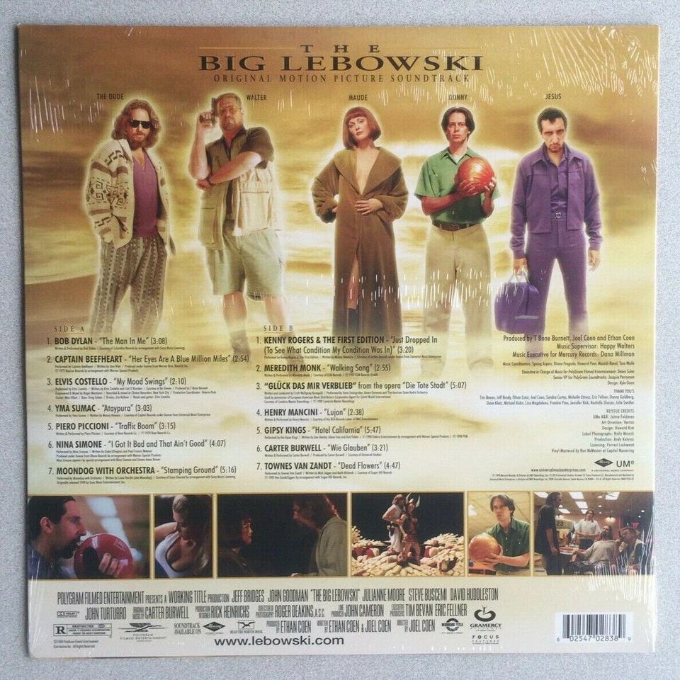 The BIG LEBOWSKI Soundtrack LP 2014 White Russian Vinyl 1st Press RSD New SEALED - Image 3 of 4