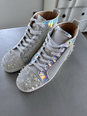 Christian Louboutin Sneakers Swarovski Spikes Strass  39.5 (sehr Selten)