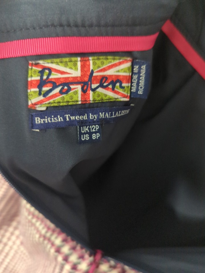 Boden Skirt Size 12 Petite British Tweed By Mallalieus 100 Wool eBay